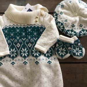NWT Janie and Jack Sweater Dress Set